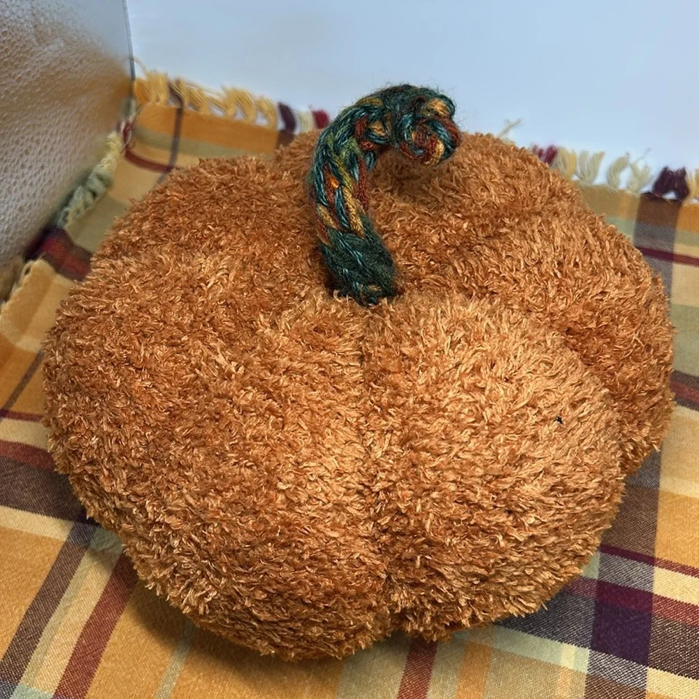 Handmade stuffed pumpkin